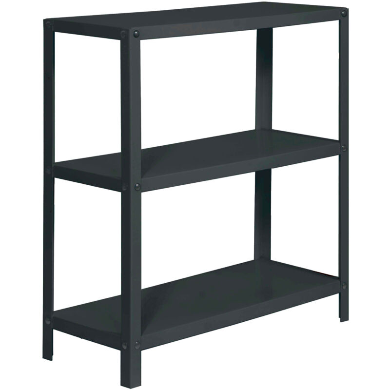 Tagère métallique Simon Rack avec vis couleur anthracite 3 étagères 900x1000x300 mm Fabriquée en Espagne