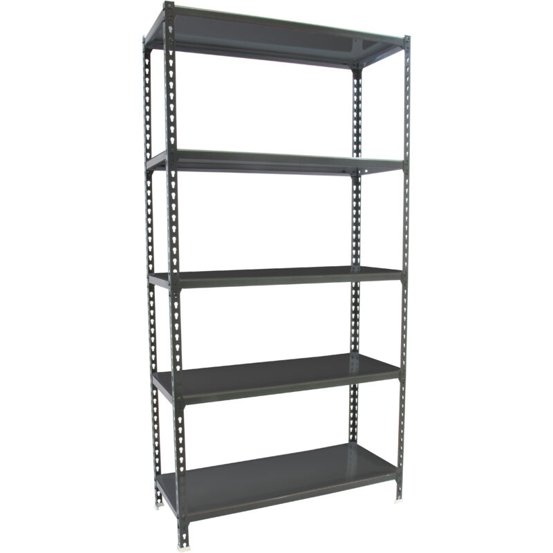 Simonrack - Etagère légère métallique sans vis simonclick megaplus 5/500 antracite/antracite - 2000x1200x500 200Kg
