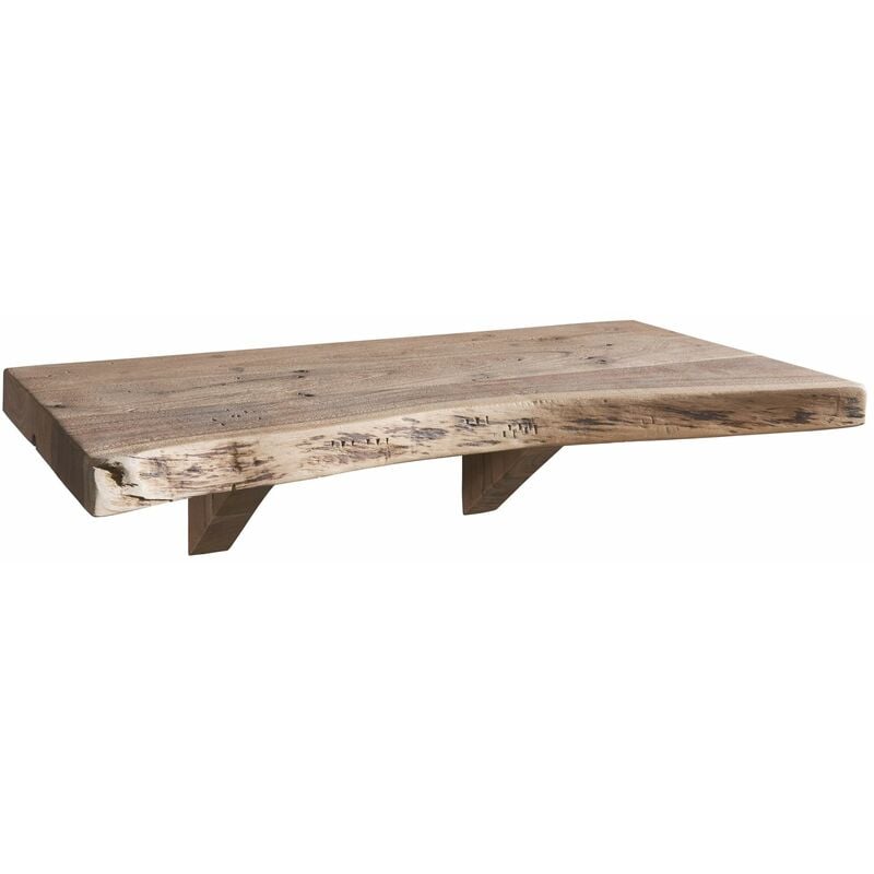 Massivmoebel24 - tagère murale 60x30 Acacia laqué Natural stone freeform 137