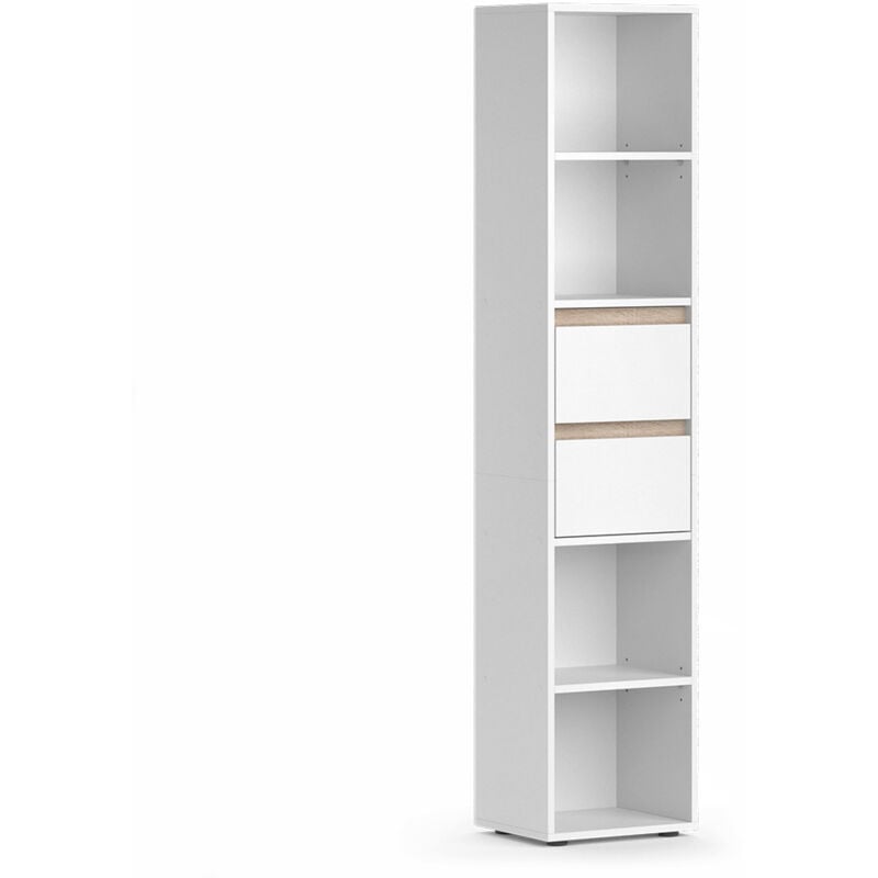 Bibliothèque Robert, Blanc, 36.2 x 171 cm, Vicco