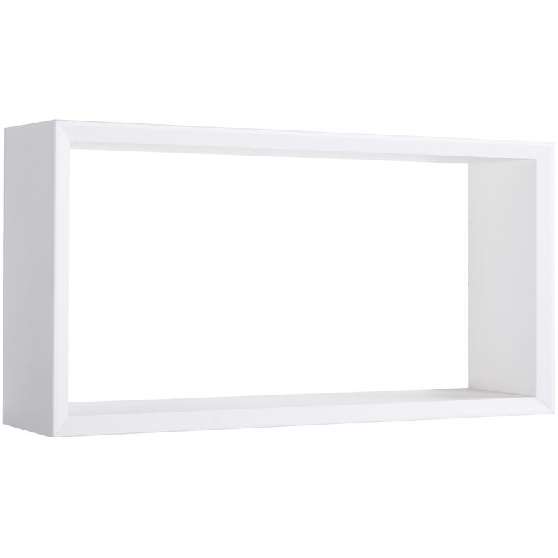 Étagère murale à jour rectangulaire mod. artù blanc