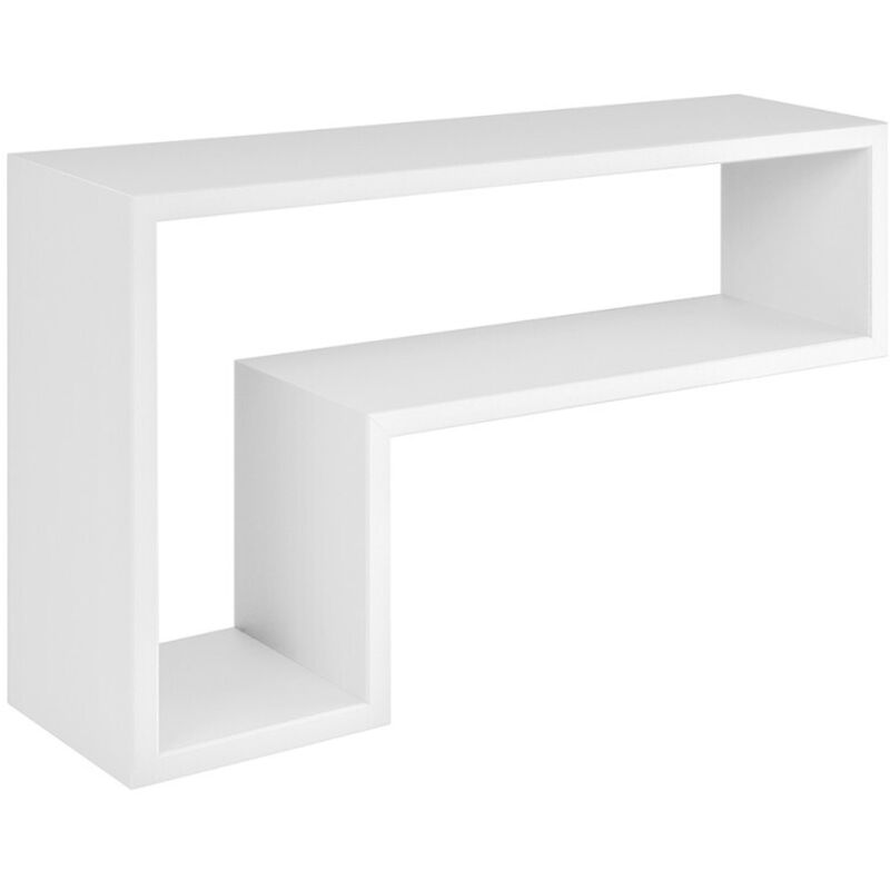 Sanitec - tagère murale à jour rectangulaire mod. lettera blanc