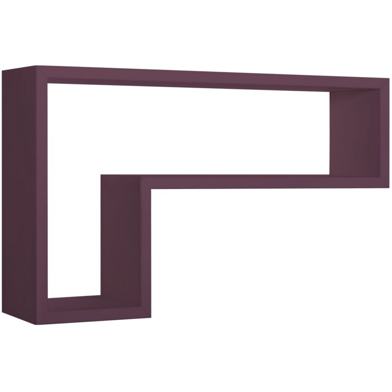 Sanitec - tagère murale à jour rectangulaire mod. lettera violet