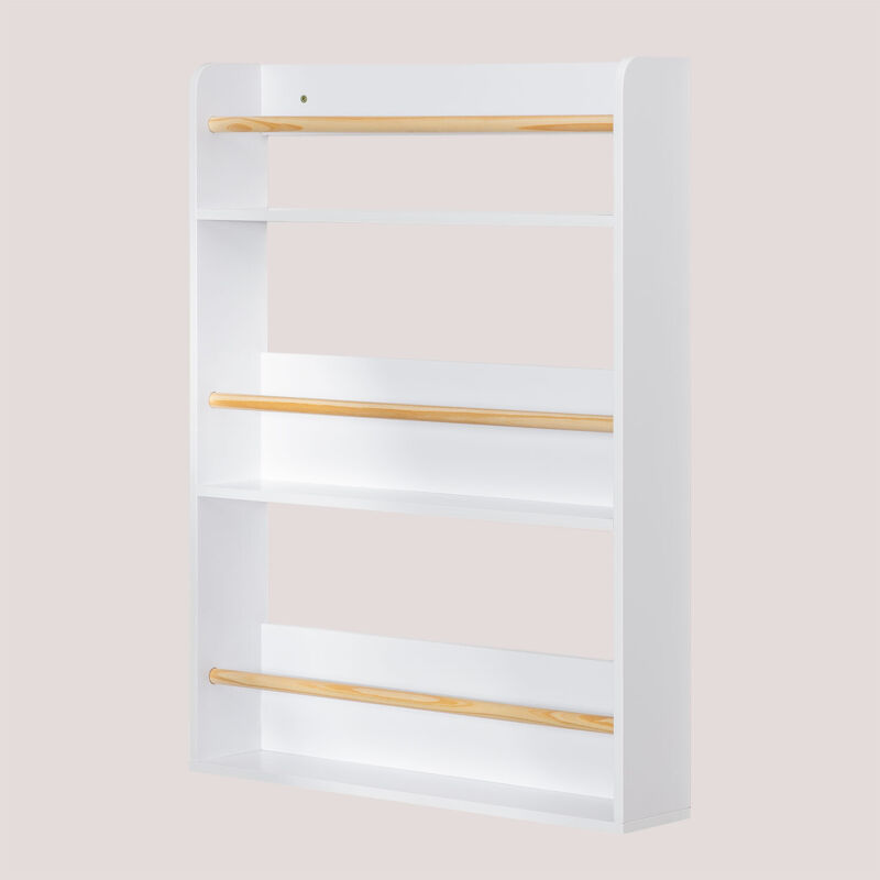 Étagère murale en MDF et bois de pin Tom Kids SKLUM Blanc Étagère murale en MDF et bois de pin Tom Kids SKLUM Blanc