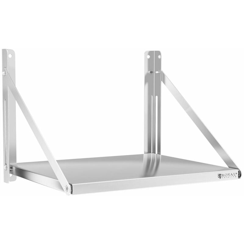 Helloshop26 - tagère murale professionnel pliable acier inoxydable 60 x 45 cm 40 kg