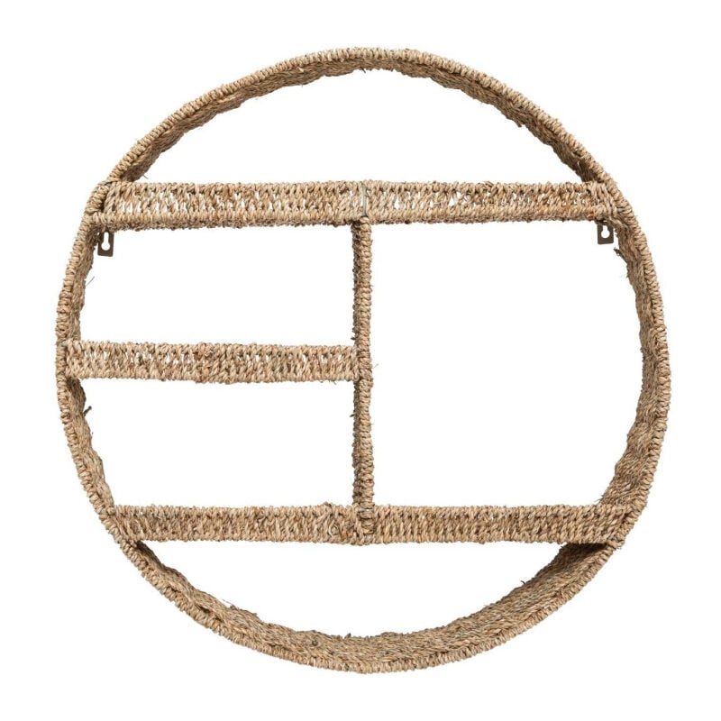 Atmosphera - tagère Murale Ronde 'Seagrass' 58cm Beige