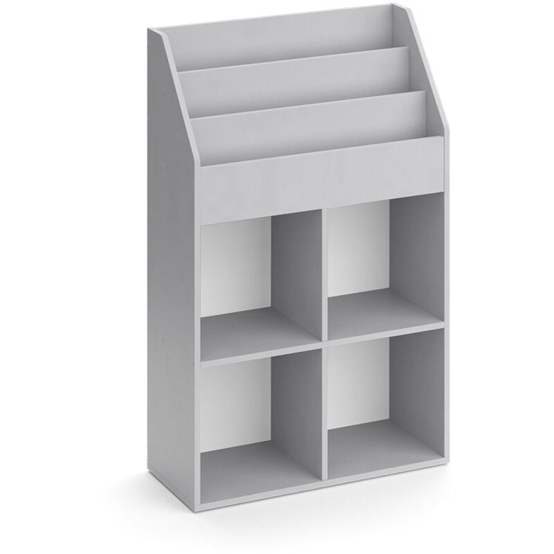 Vicco - Bibliothèque enfant Luigi, Gris, 72 x 114.2 cm