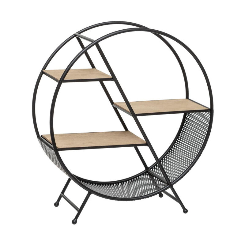 Atmosphera - tagère Ronde Design 'Timeo' 55cm Noir