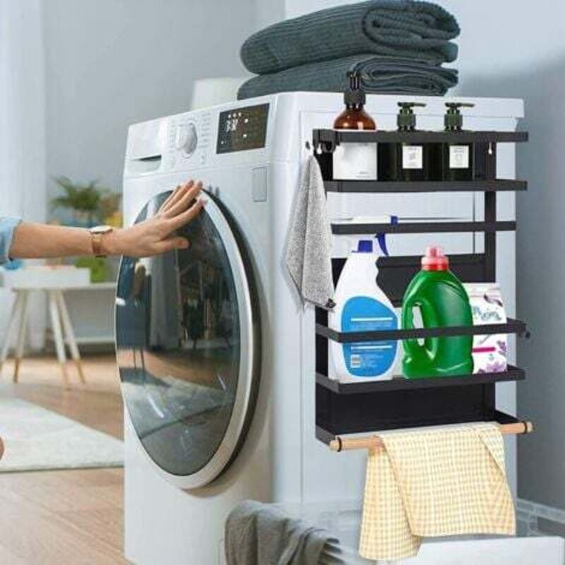 Mowze - Etagère Réfrigérateur, 1 Pièces Étagère à Épices Magnétique Etagère Réfrigérateur Magnétique Organisateur de Réfrigérateur Economie Espace