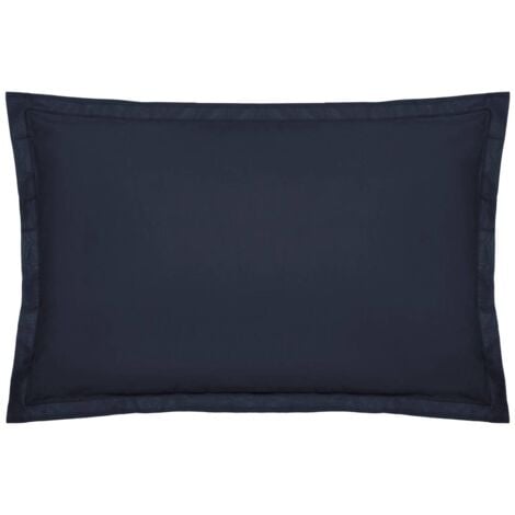 Taie d oreiller Carina en coton bleu encre 50x70cm - Atmosphera créateur d'intérieur