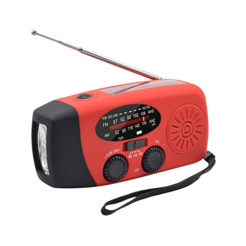 Benobby Kids - Radio d'urgence à manivelle avec lampe de poche led pour urgence am/fm noaa Radio météo portable Radio dynamo avec batterie externe