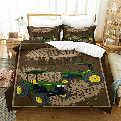 Taie d&39oreiller en Textile 3D avec tracteur, linge de lit, housse de couette, ensembles de literie, parure de lit, décoration de la maison,5,US Cal-King264x239cm