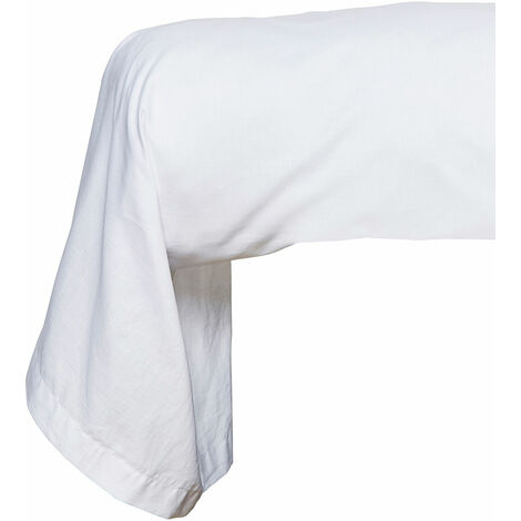 Taie de traversin 100% coton bio 45x185 cm ORGANIC Blanc Craie