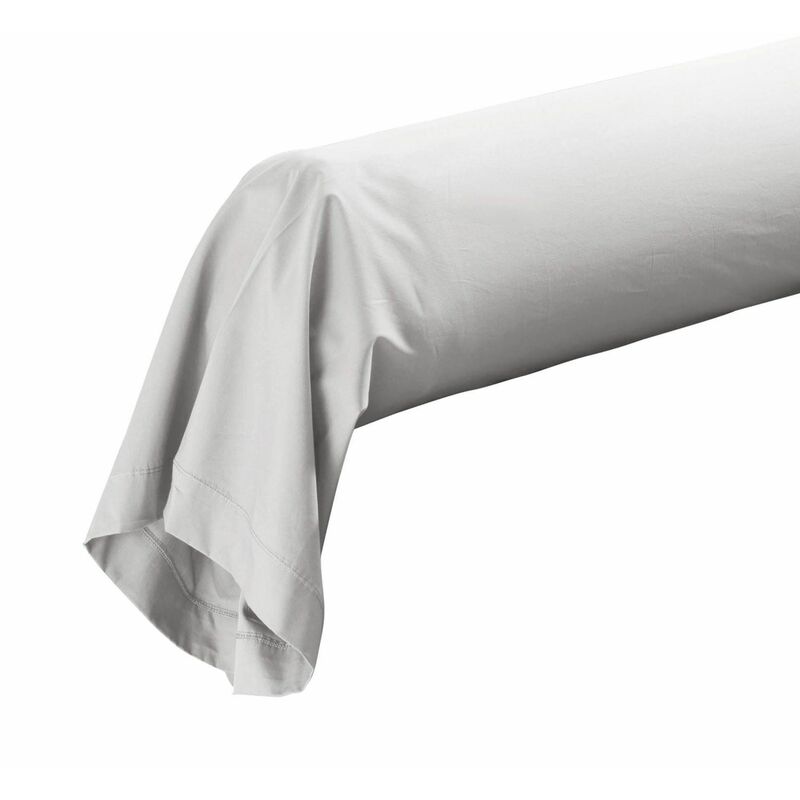 Taie de traversin 85x185 cm - Percale 100% coton - Blanc