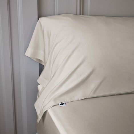 Taie de traversin 85 x 185 cm satin de bambou bambou Salomé Naturel