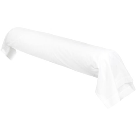 Taie de traversin en coton 100% longues fibres peignées 185x43 cm – Tissage serré 57 fils/cm² – Traitement Easycare® pour entretien facile – Linnea