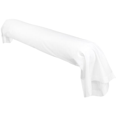 Taie de traversin en coton longues fibres peignées 230x43 cm – Tissage serré 57 fils/cm² – Entretien facile – Fabrication française – Linnea