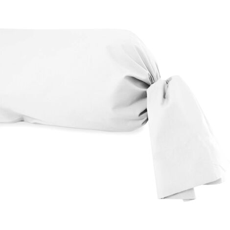 Taie de traversin en polycoton 45x185 cm PERCALE blanc, par Soleil d'ocre