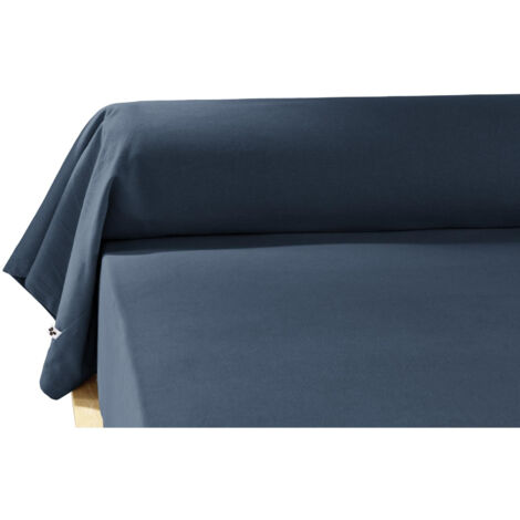 Taie de traversin flanelle 85 x 185 cm candice nuit Bleu foncé