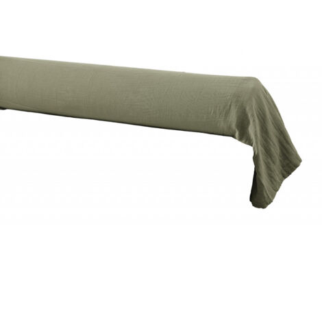 Taie de traversin "Gaïa" 85 x 185 cm "Gaze de Coton" - Couleur: Gaïa Romarin - Taille de taie de traversin: 85 x 185 cm