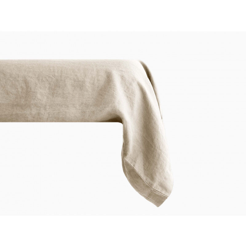 Taie de traversin Palace pur coton teint lavé, 63 fils/cm² Vent Du Sud Palace Lin - 43 x 195 cm