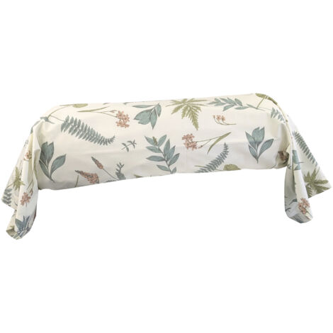Taie de traversin percale de coton FÉÉRIE 140x43 cm