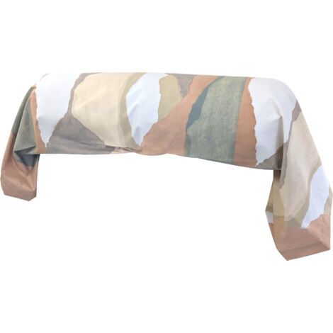 Taie de traversin percale de coton LAND CRAIE 240x43 cm