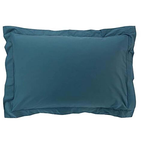 Taie de traversin taie d'oreiller 50 x 70 cm en coton, 100% percale coloris bleu