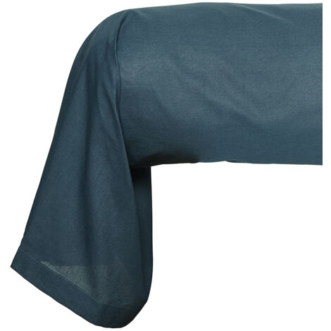 Taie de traversin TODAY Essential - 45 x 185 cm - 100% Coton uni - Paon
