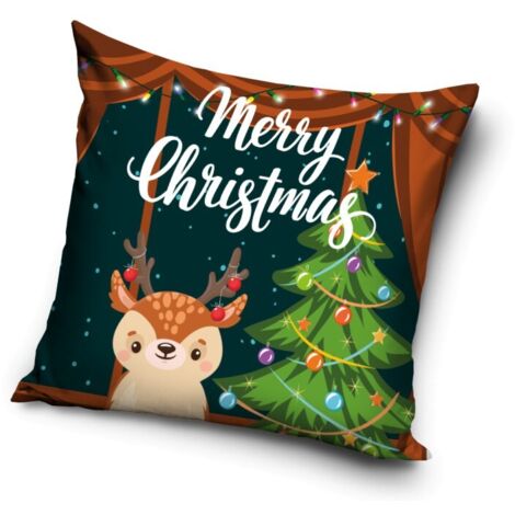 Taie d'oreiller 40x40 cm, cadeau sapin de Noël W05K