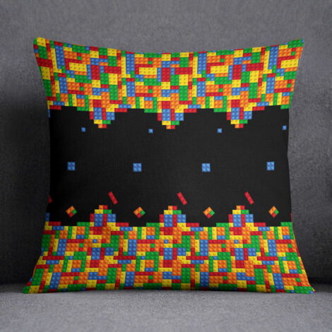 Taie d'oreiller 40x40 lego