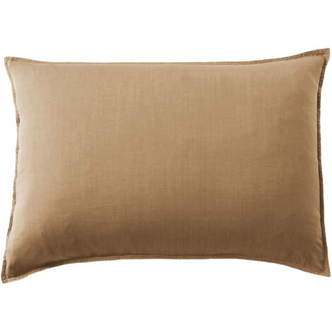 Taie d'Oreiller 50 x 70 cm en Lyocell Uni Lysandre Camel
