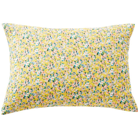 Taie d'oreiller 50x70 cm en double gaze de coton imprimée Manon