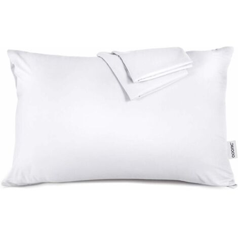 Taie d'oreiller 50x70 [Lot de 2] Taie d'oreiller Coton Doux Confortable 50cmx70cm，Superma