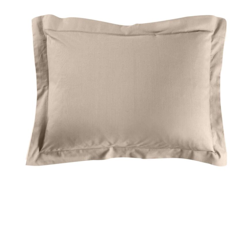 Douceur D'intérieur - Taie d'oreiller rectangle 50x70 cm - 100% coton - Sable
