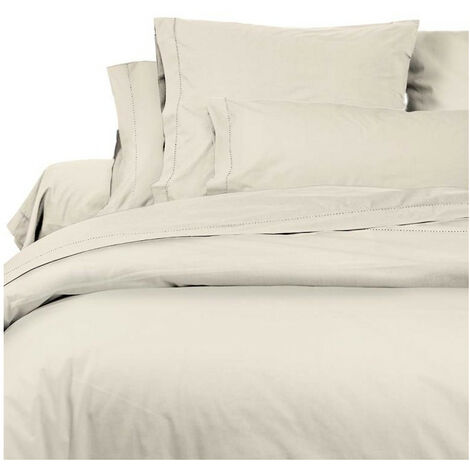Taie d'oreiller américaine en coton percale 50x75 cm CAMILLE ecru, par songe de camille