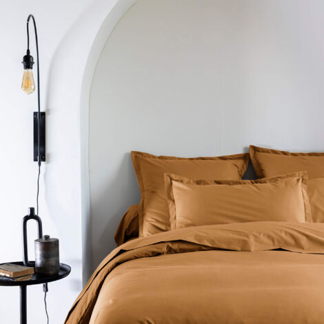 Taie d'oreiller coton percale Jaune 50x70 - SOMEO - MORPHEE