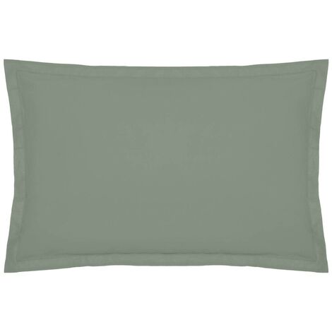 Taie d'oreiller coton vert 50x70cm - Atmosphera créateur d'intérieur