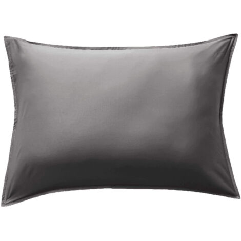 Taie d'oreiller en bambou 50x70 cm anthracite