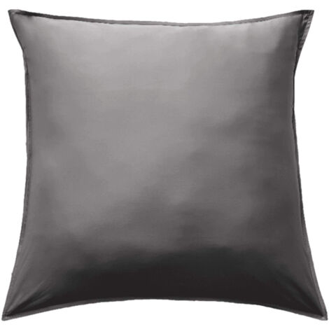Taie d'oreiller en bambou 63x63 cm anthracite