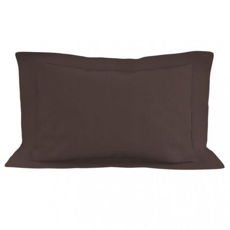 Taie d\oreiller en coton  50x70 cm  brun, par  50 x 70 cm brun