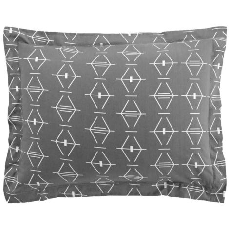 Taie d'Oreiller en Coton "Aristide" 50x70cm Anthracite