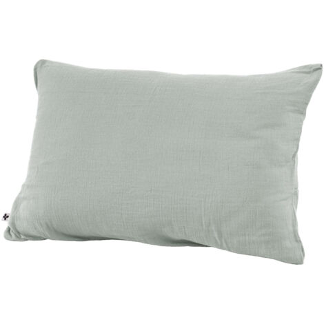 Taie d'oreiller en double gaze de coton – 50 x 70 cm – Eucalyptus