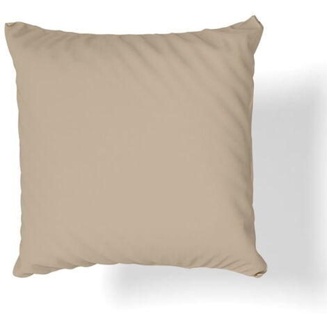 Taie d'oreiller en jersey 40x40 beige foncé