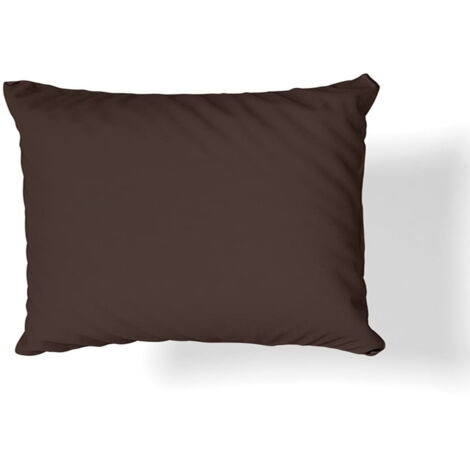 Taie d'oreiller en jersey 50x60 marron