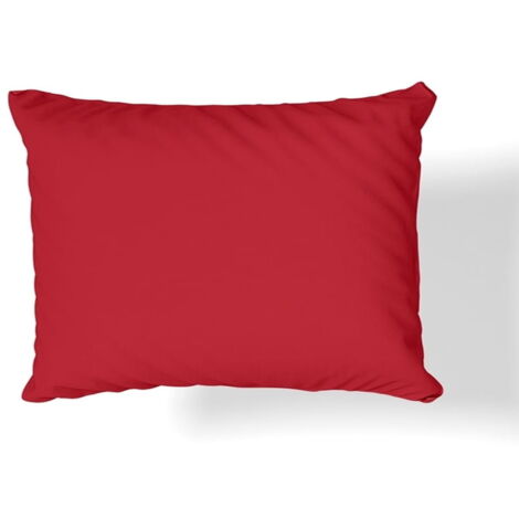 Taie d'oreiller en jersey 50x60 rouge