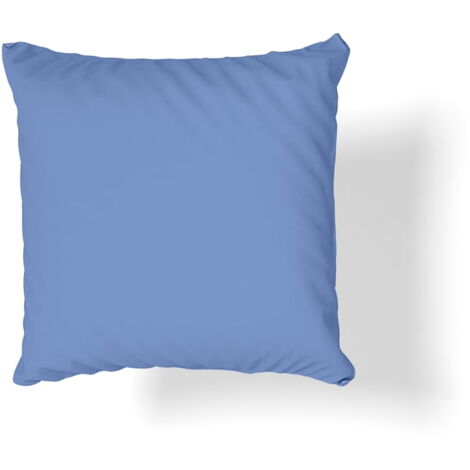 Taie d'oreiller en satin de coton 40x40 bleu marine