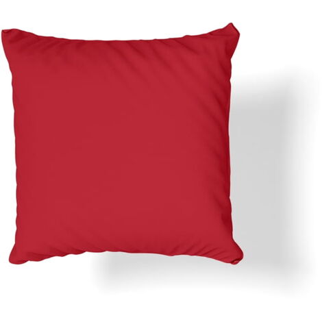 Taie d'oreiller en satin de coton 40x40 rouge