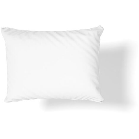 Taie d'oreiller en satin de coton 70×80 blanc