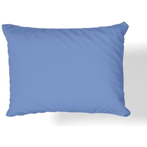 Taie d'oreiller en satin de coton 70×80 bleu marine